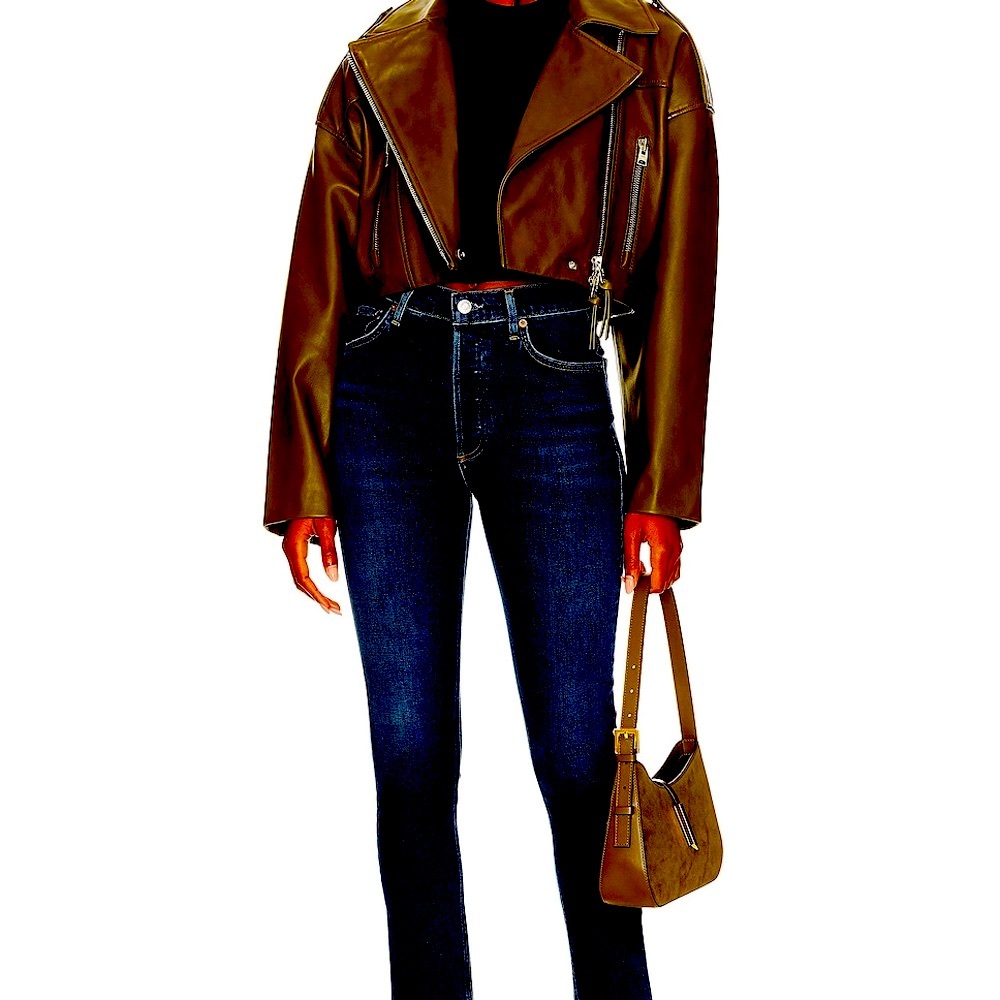 AGOLDE NICO SLIM CROP DARK WASH FROM RESOLVE!